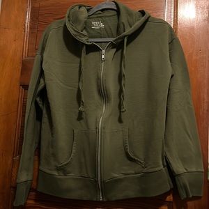 Forest Green zip up hoodie